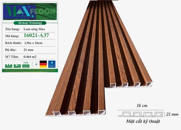 Tấm ốp lam sóng nhựa MaxFloor A37