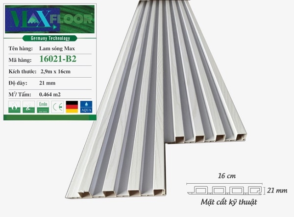 Tấm ốp lam sóng nhựa MaxFloor B2
