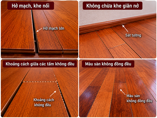 15 Lỗi thường gặp khi lắp đặt sàn gỗ tự nhiên và cách khắc phục 15 Lỗi thường gặp khi lắp đặt sàn gỗ tự nhiên và cách khắc phục