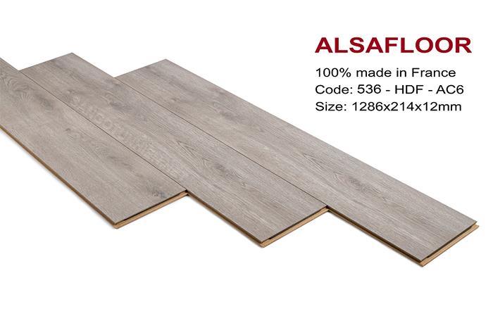 Sàn gỗ Alsa 536 màu  ghi nhạt sang trọng dễ kết hợp nội thất