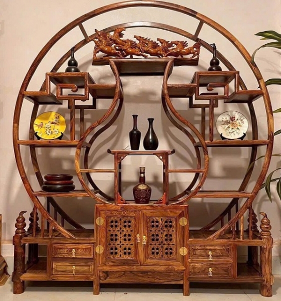 Kệ gỗ Cẩm Lai mỹ nghệ