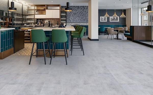 Khu thương mại Sàn gỗ màu xám