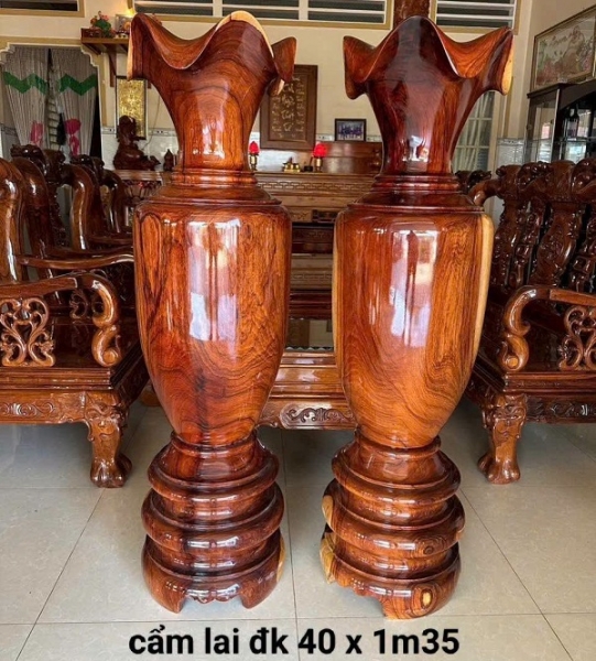 Lộc bình cẩm lai 40 x 1m35
