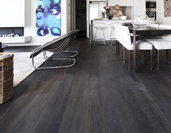 Mẫu sàn gỗ màu đen 3