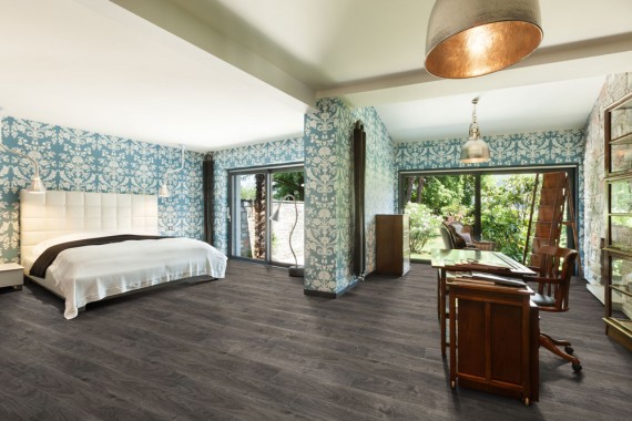 Mẫu sàn gỗ màu đen 4