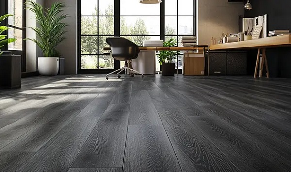 Mẫu sàn gỗ màu đen 1