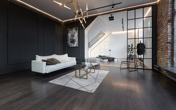 Mẫu sàn gỗ màu đen 8