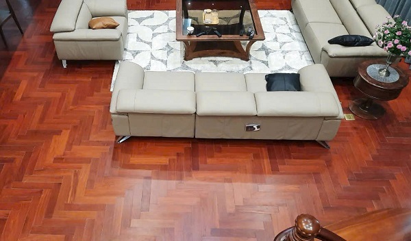 Mẫu sàn gỗ Xương cá Giáng Hương 5