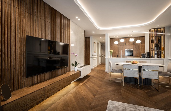  Mẫu sàn màu nâu 1