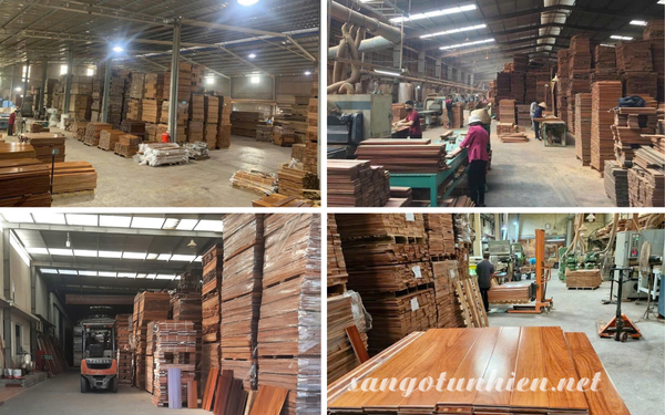 Nhà máy sản xuất - Kho sàn gỗ tự nhiên Sàn Đẹp