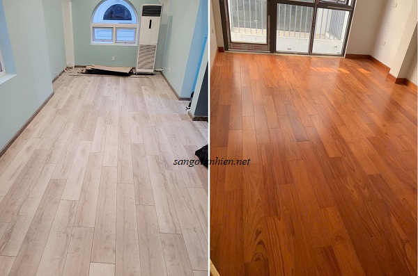 Sàn gỗ công nghiệp Alsafloor và sàn gỗ căm xe