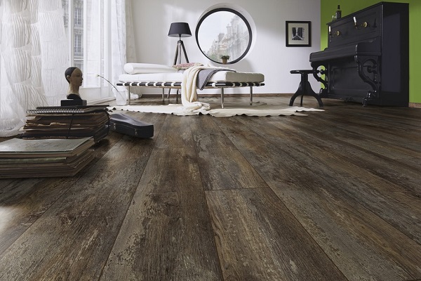 Sàn gỗ màu vân đá – Sự giao thoa giữa ấm áp của gỗ và cứng cáp của đá.