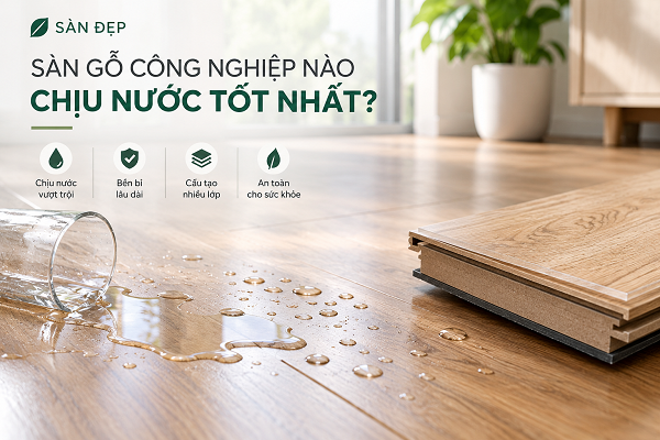 Sàn gỗ nào chịu nước tốt