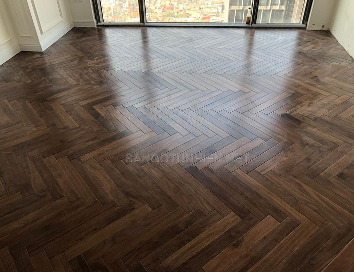 Sàn gỗ Óc Chó xương cá