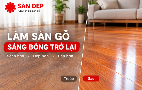 Sàn gỗ sáng bóng