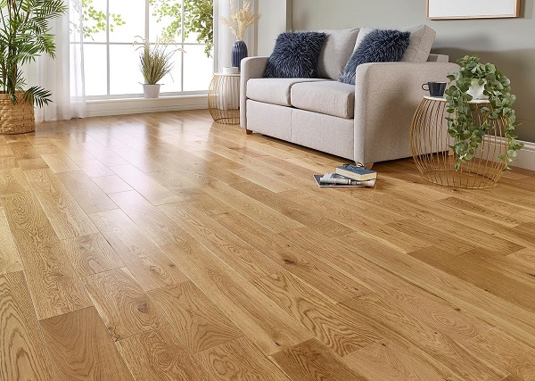 Sàn gỗ Sồi lát thẳng đẹp tự nhiên