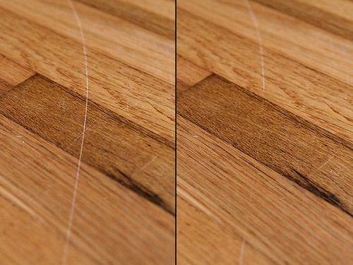 Khắc phục vết trầy xước trên sàn gỗ